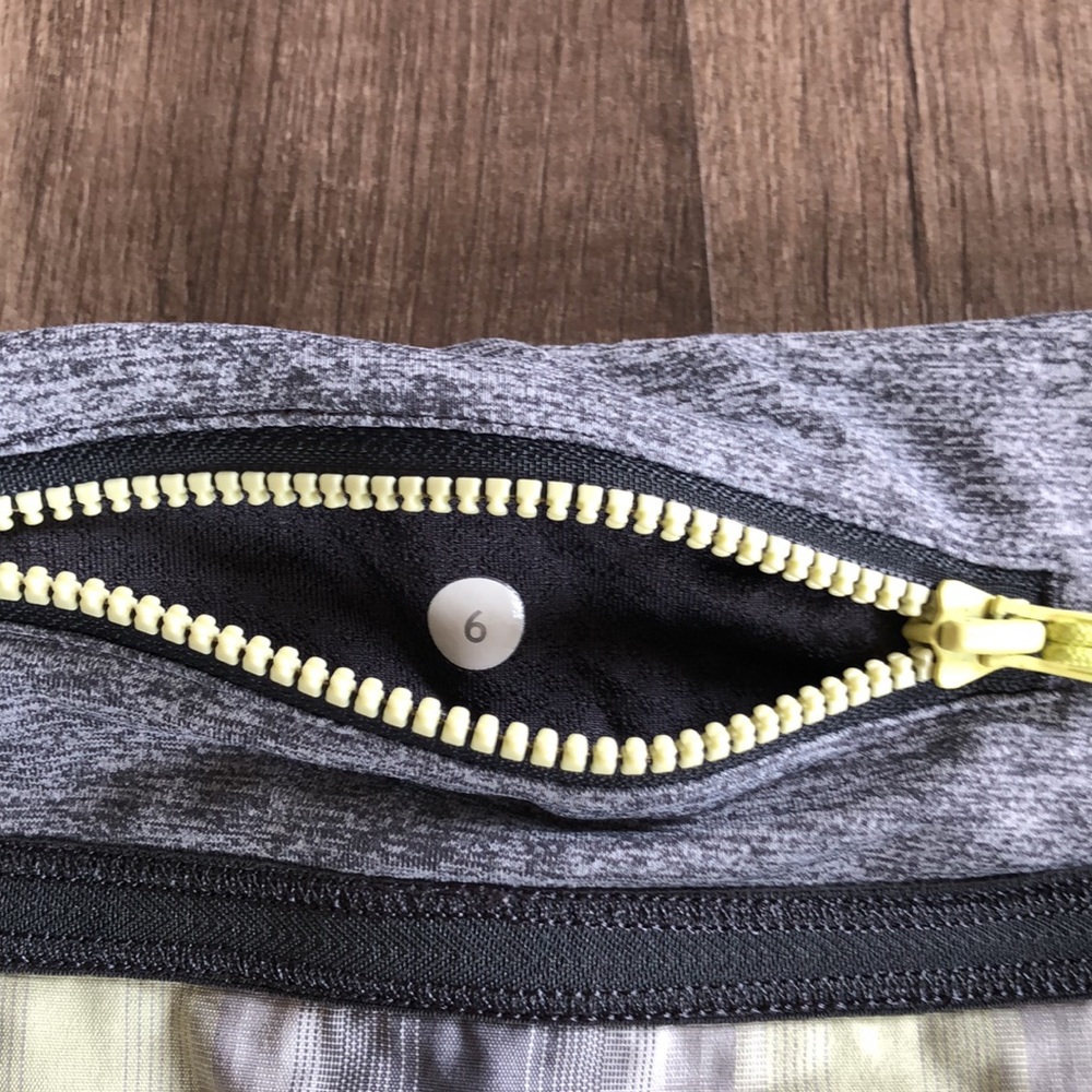 Lululemon Reflective Gray Citron Tennis Athletic Skirt Rare 6 - Picture 9 of 9